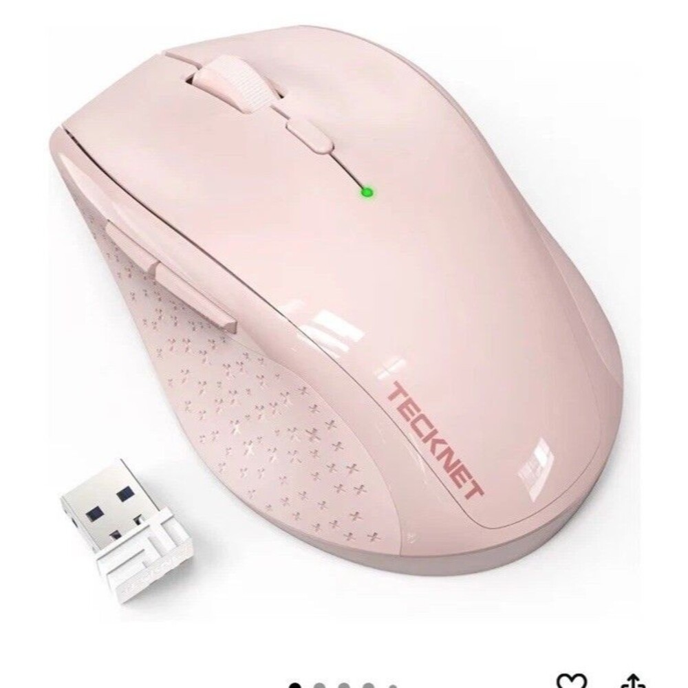 TECKNET Wireless Mouse, 2.4G USB Computer Mouse with 6-Level Adjustable 4800 DPI